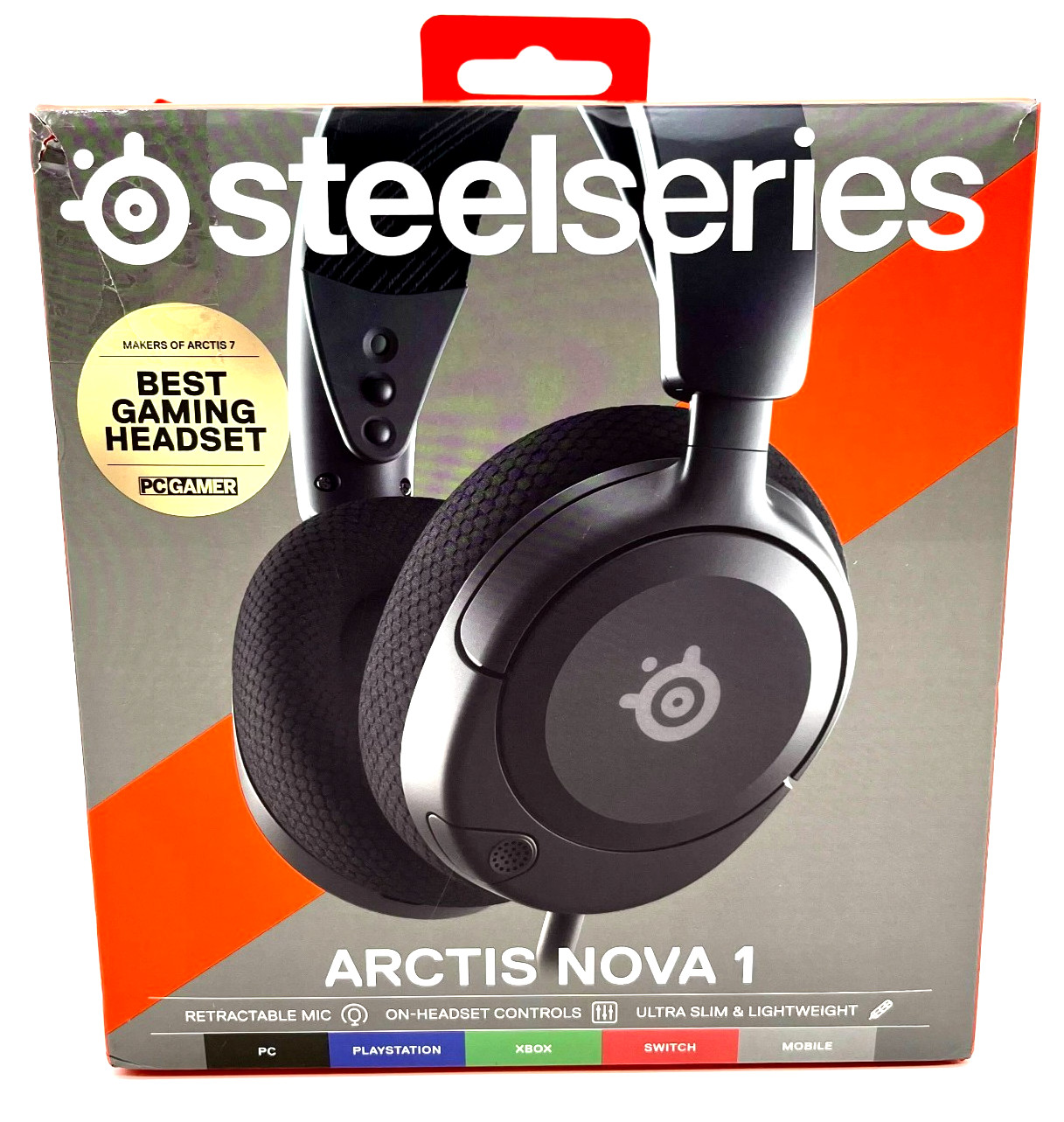 SteelSeries Arctis Nova 1 Wired Gaming Headset Adjustable Headband PC