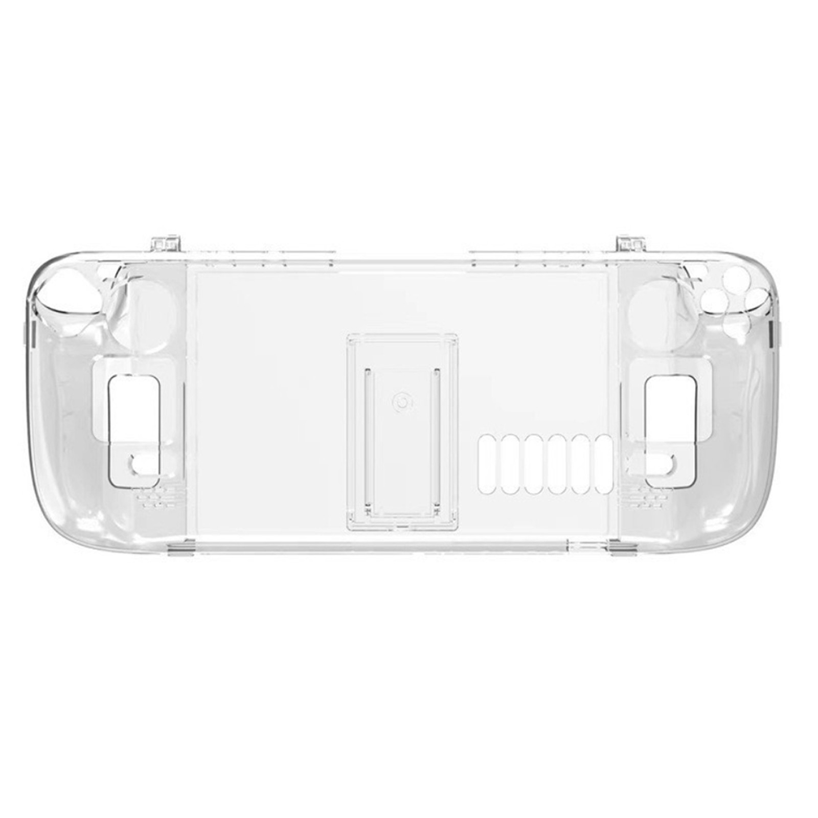 Crystal Clear Console Protective Back Case Cover Shell With Stand for Steam Deck