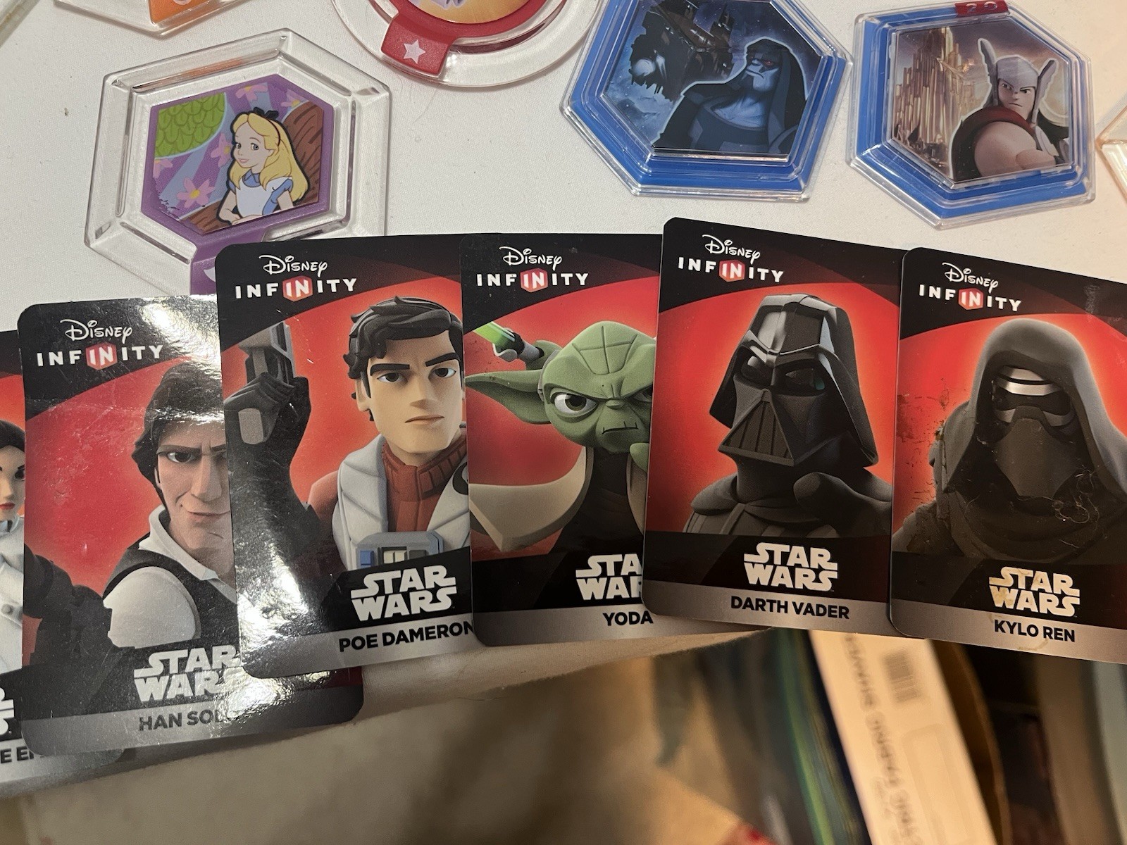 Disney Infinity Character Figure Pack Lot Darth Vader Yoda Iron Man Thor.