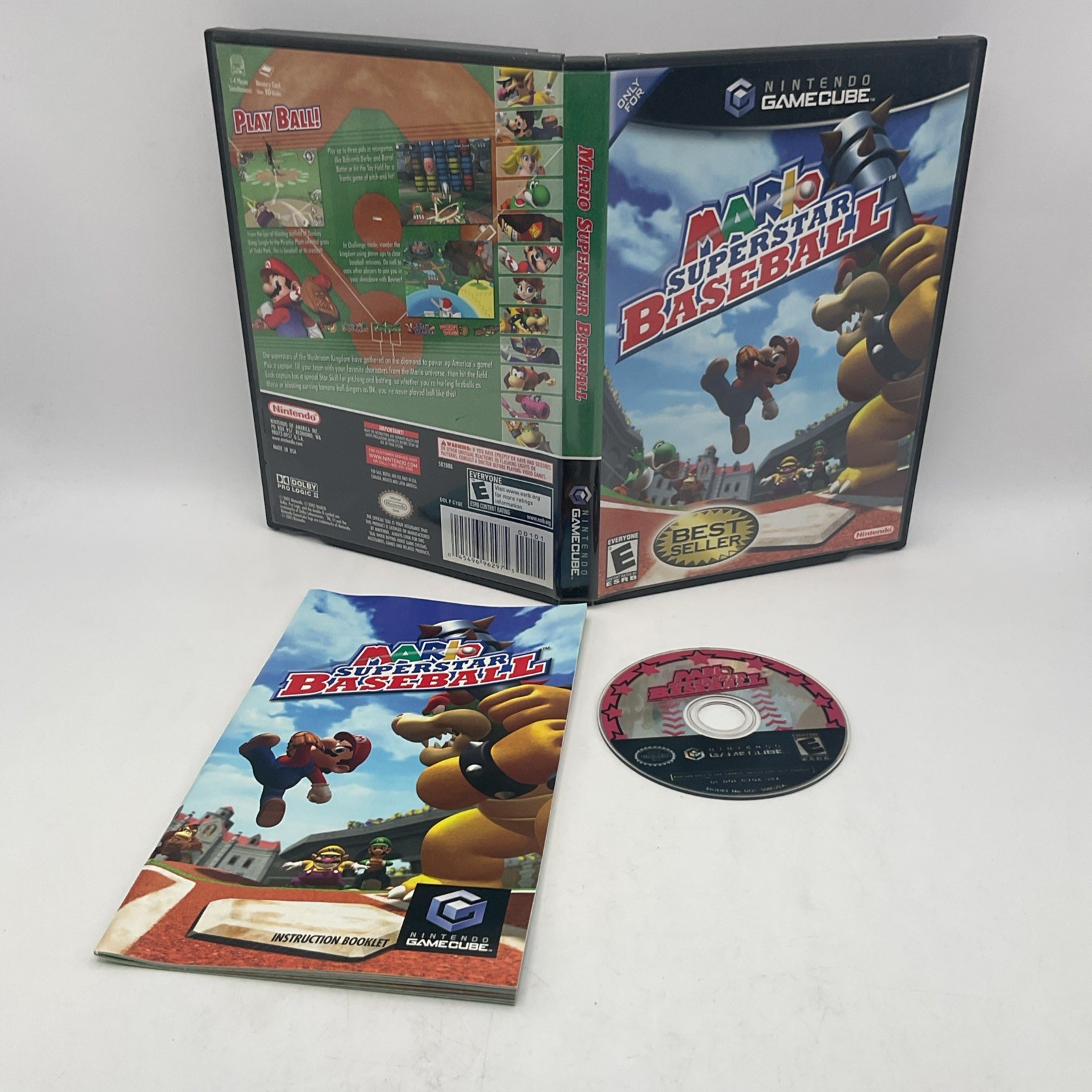 Mario Superstar Baseball (Nintendo GameCube, 2005) CIB.