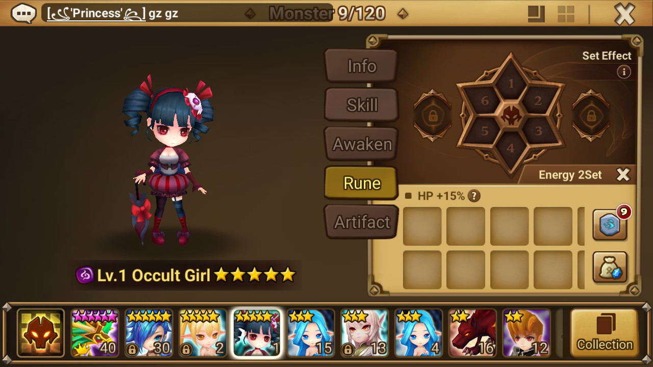 LD Summoners War [Europe] Dark Occult Girl