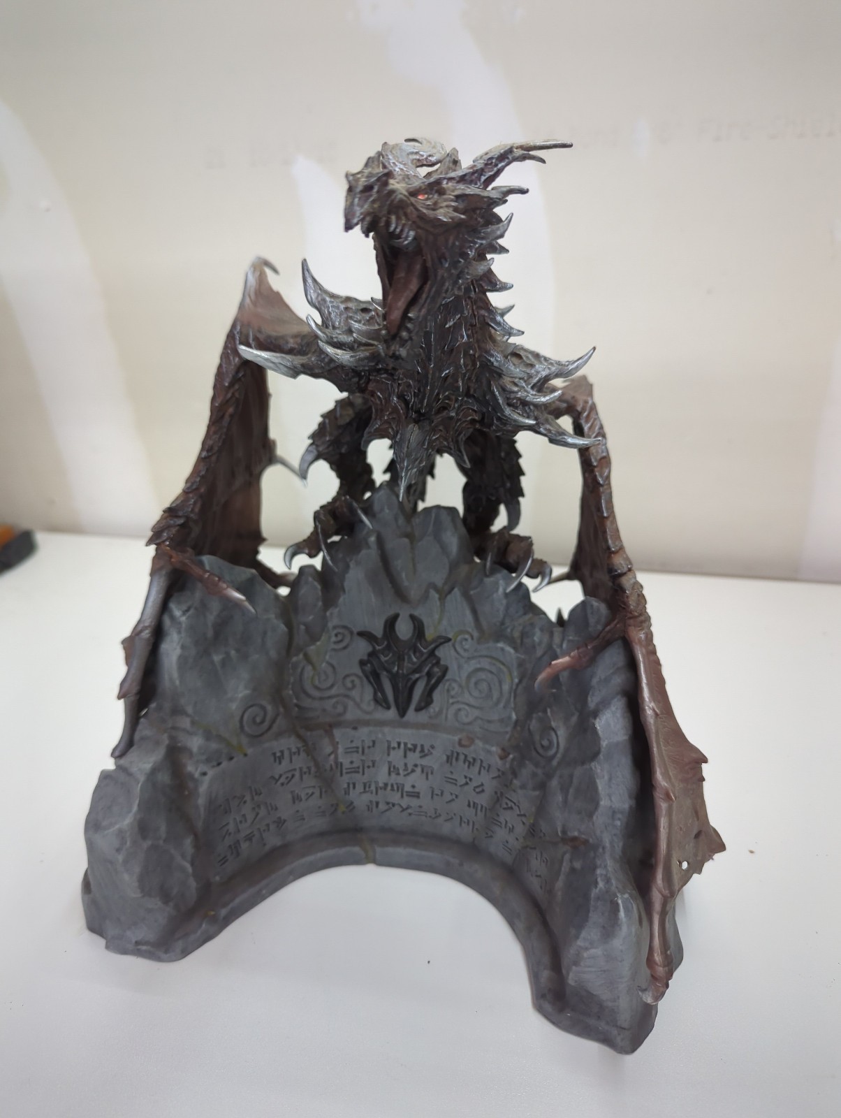 Skyrim Alduin Dragon Statue & Base Bethesda 2011 Limited Collector’s Edition