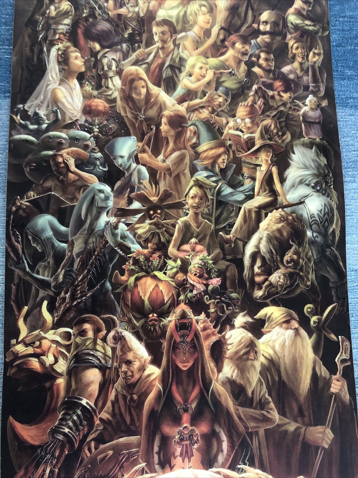 The Legend of Zelda Twilight Princess Promo Art Poster Laminate 5 Ft X 11” Rare