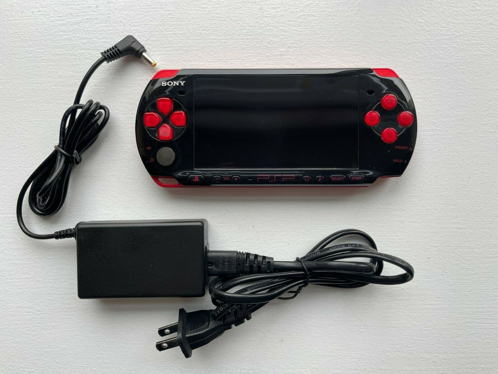 PSP 3000 Black / Red – OEM Japan Import US Seller TESTED + Charger