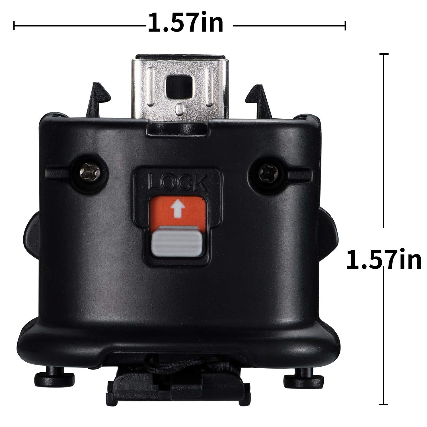 2x Motion Plus Sensor Adapter Attachment For Nintendo Wii /Wii U Controller BK
