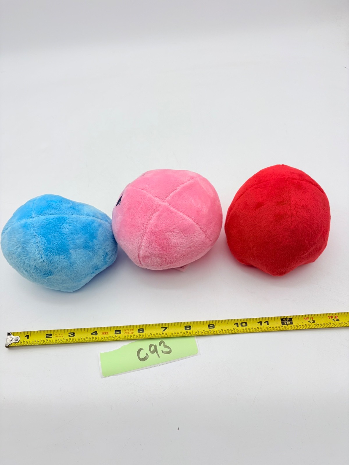 Pac Man Plush Ghost Lot Capcom Game Collectibles Pink Red Blue Set 3 PCS