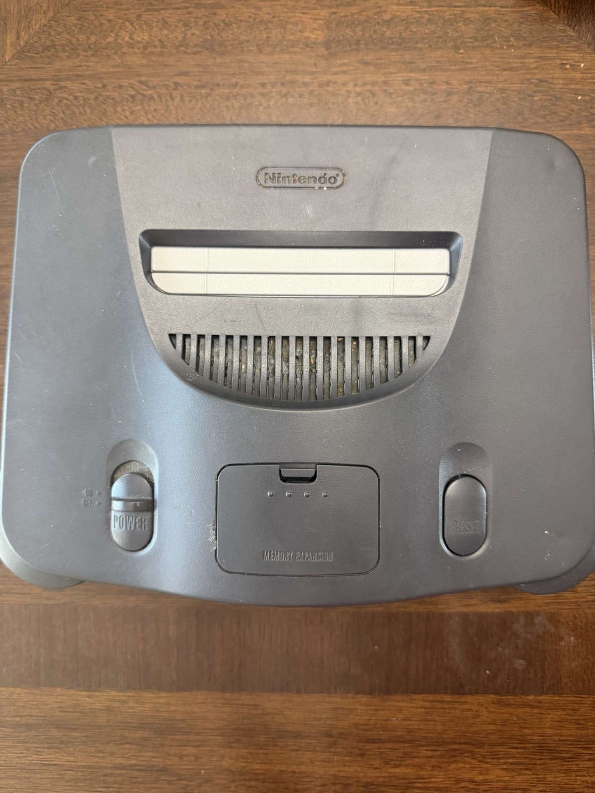 Nintendo 64 N64 Charcoal Console – TESTED – OEM Power AV Jumper Pak