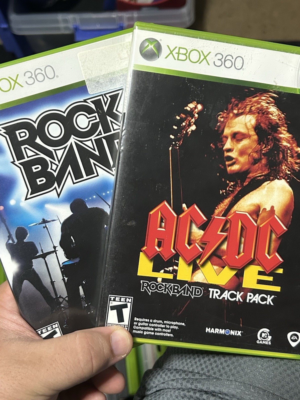 Rock Band + AC/DC Live CIB W/ Manual – Microsoft Xbox 360