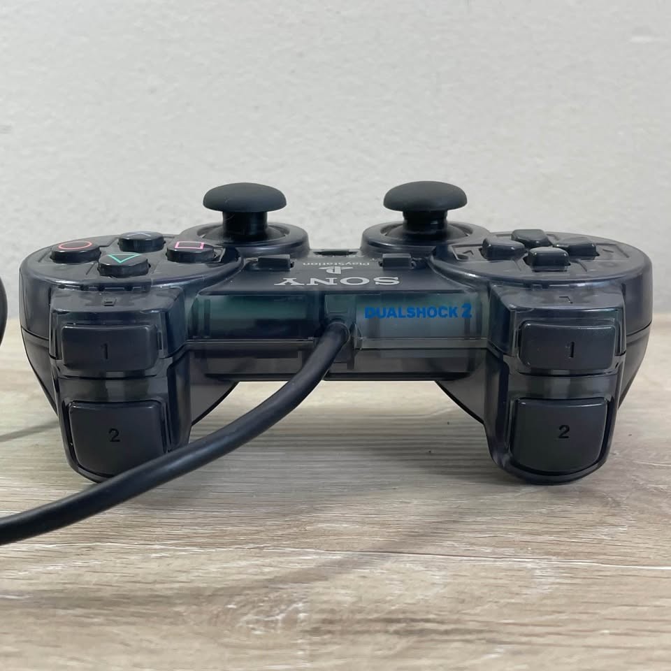 Sony PlayStation 2 PS2 Dualshock Controller Smoke Transparent Clear Gray Slate