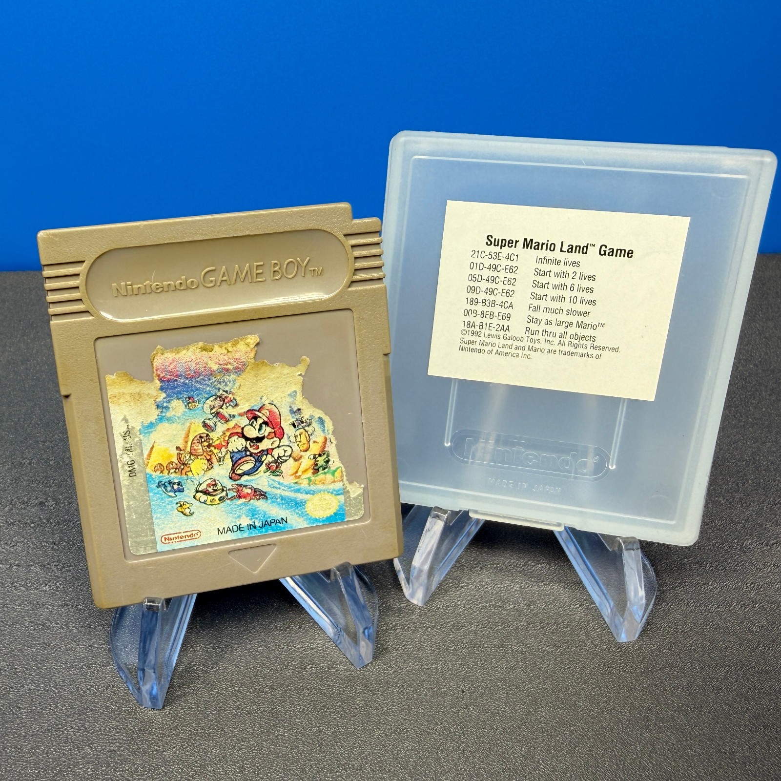 NINTENDO GAMEBOY GAME BOY SUPER MARIO LAND GAME WITH PLASTIC CASE TESTED