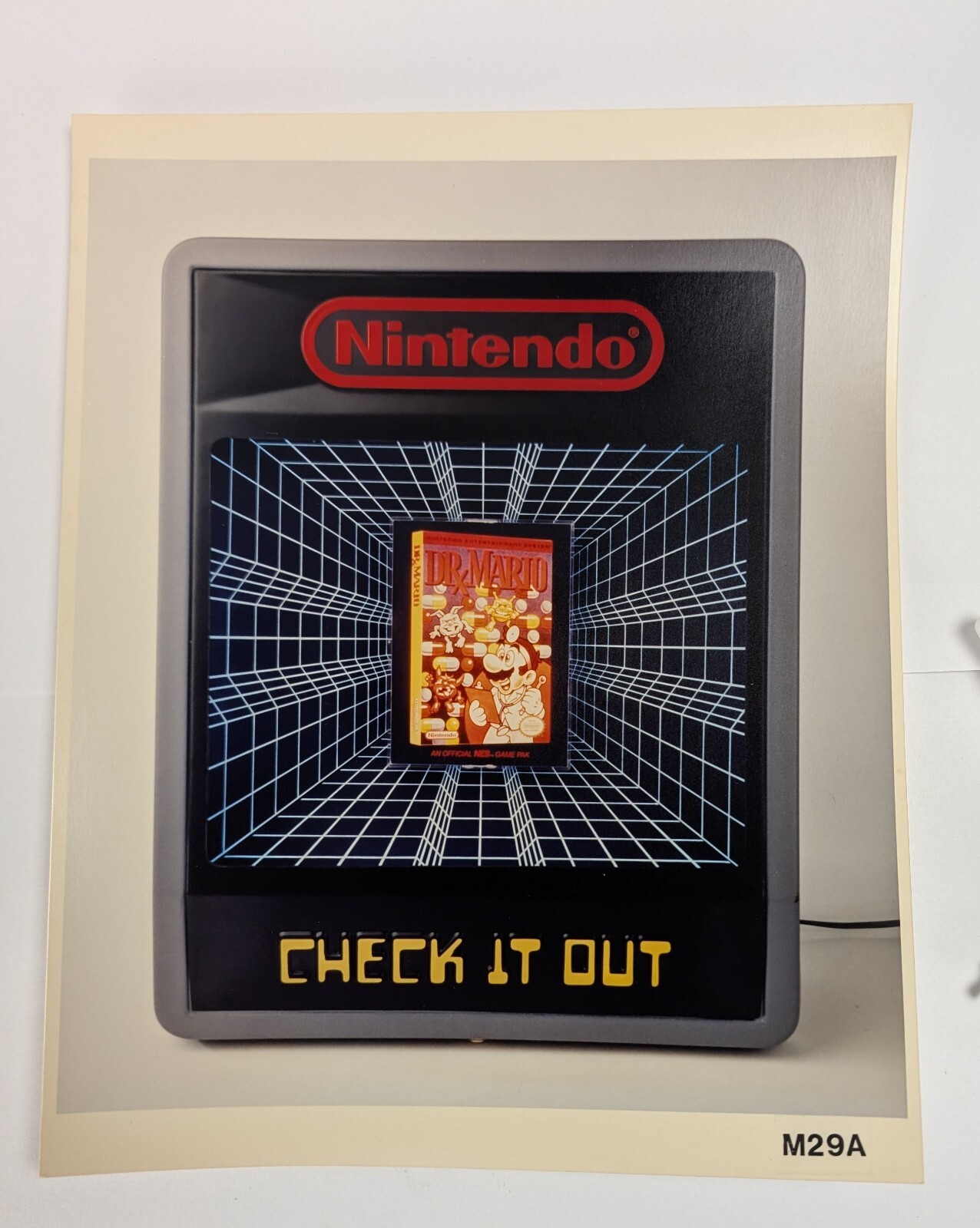 1990’s Nintendo NES Internal 8″ x 10″ M29 Check It Out Photo Store Display Image
