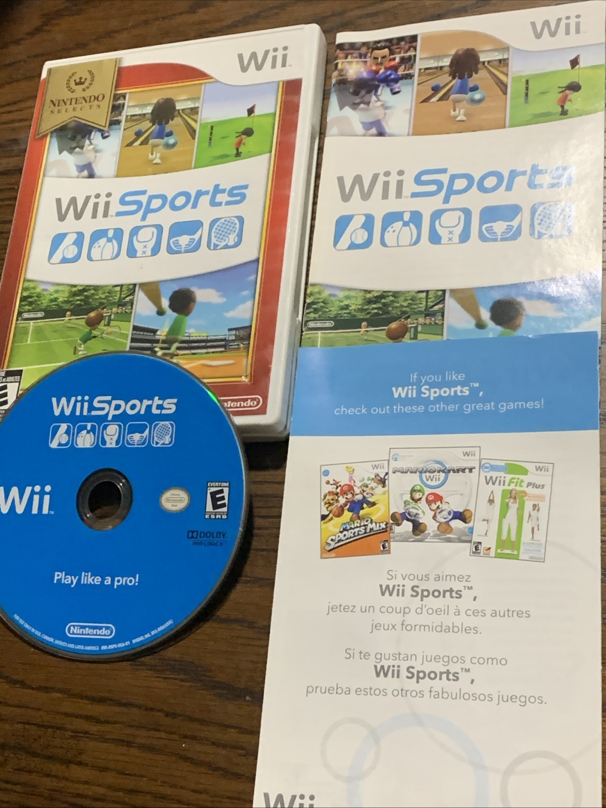 Wii Sports (Nintendo Wii, 2006) Nintendo Selects Complete CIB Tested Working