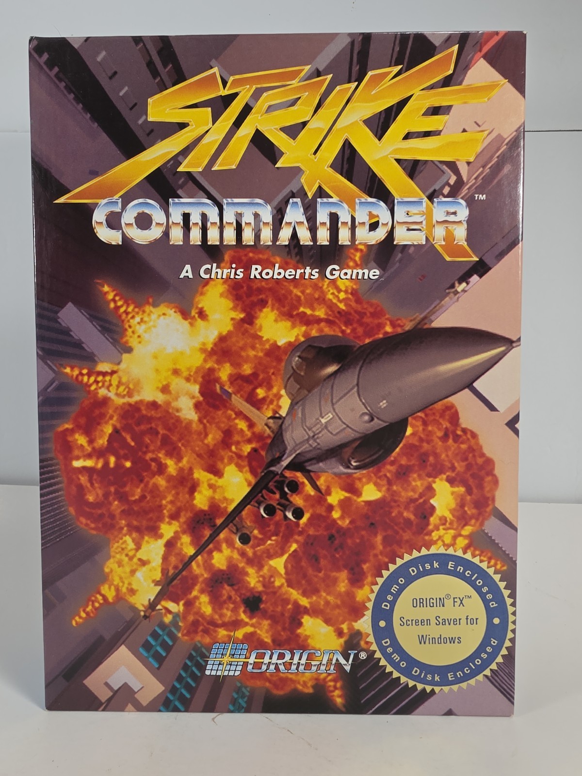 Strike Commander (1992) Origin – Vintage Big Box PC Game 3.5″ Disks – VG+