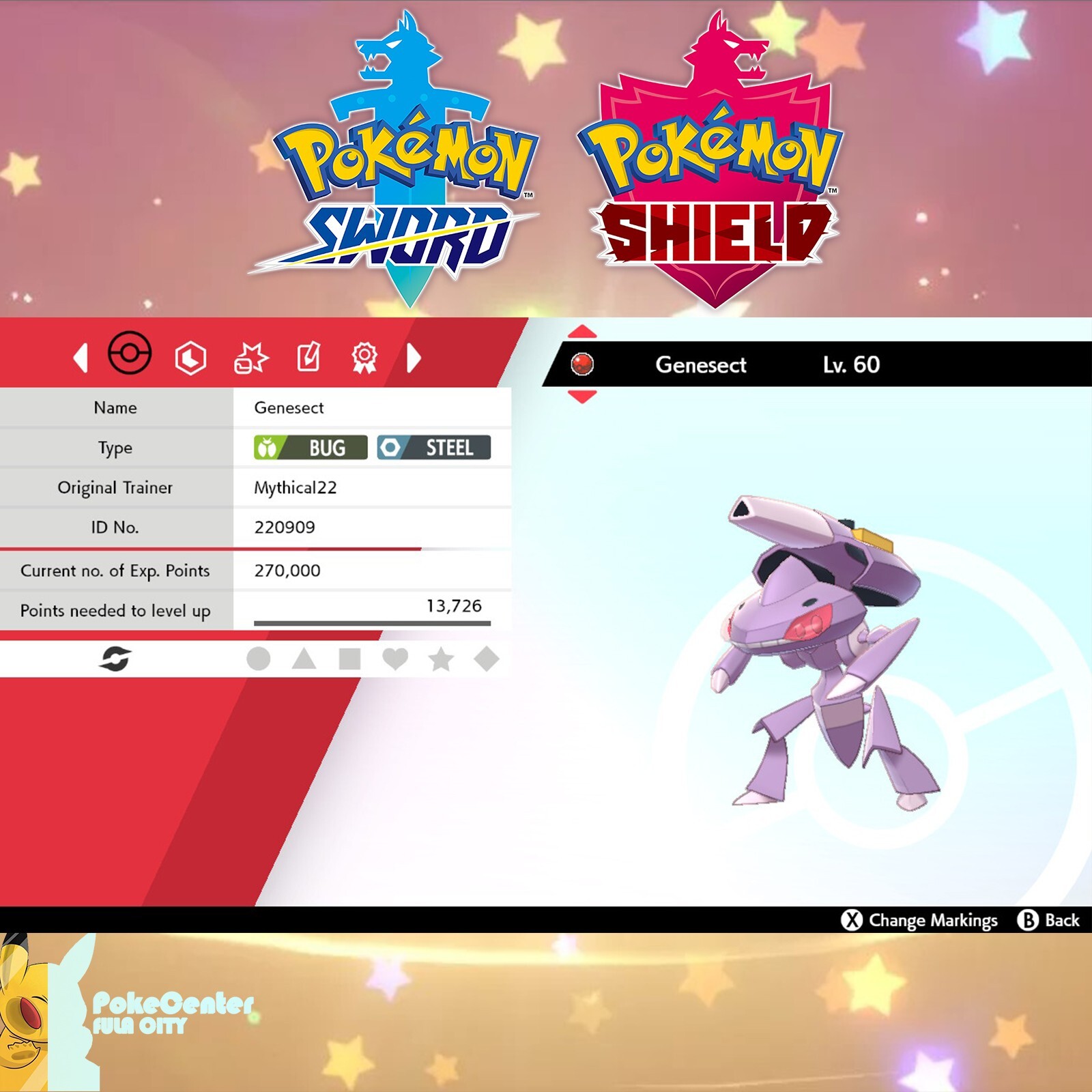Mythical22 Genesect Event | Pokemon Sword & Shield | Game GameStop | UNTOUCHED
