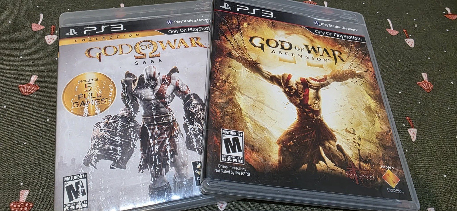 God of War Saga ans Ascension PS3 Games Bundle Lot of 2