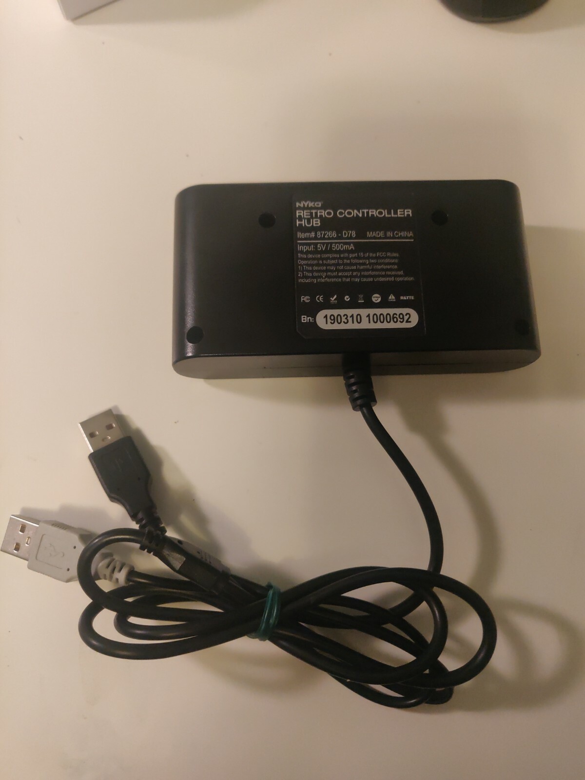 Nyko Retro Controller Hub 87266-D78 for Nintendo Switch (In Dock), 4 Ports, USB