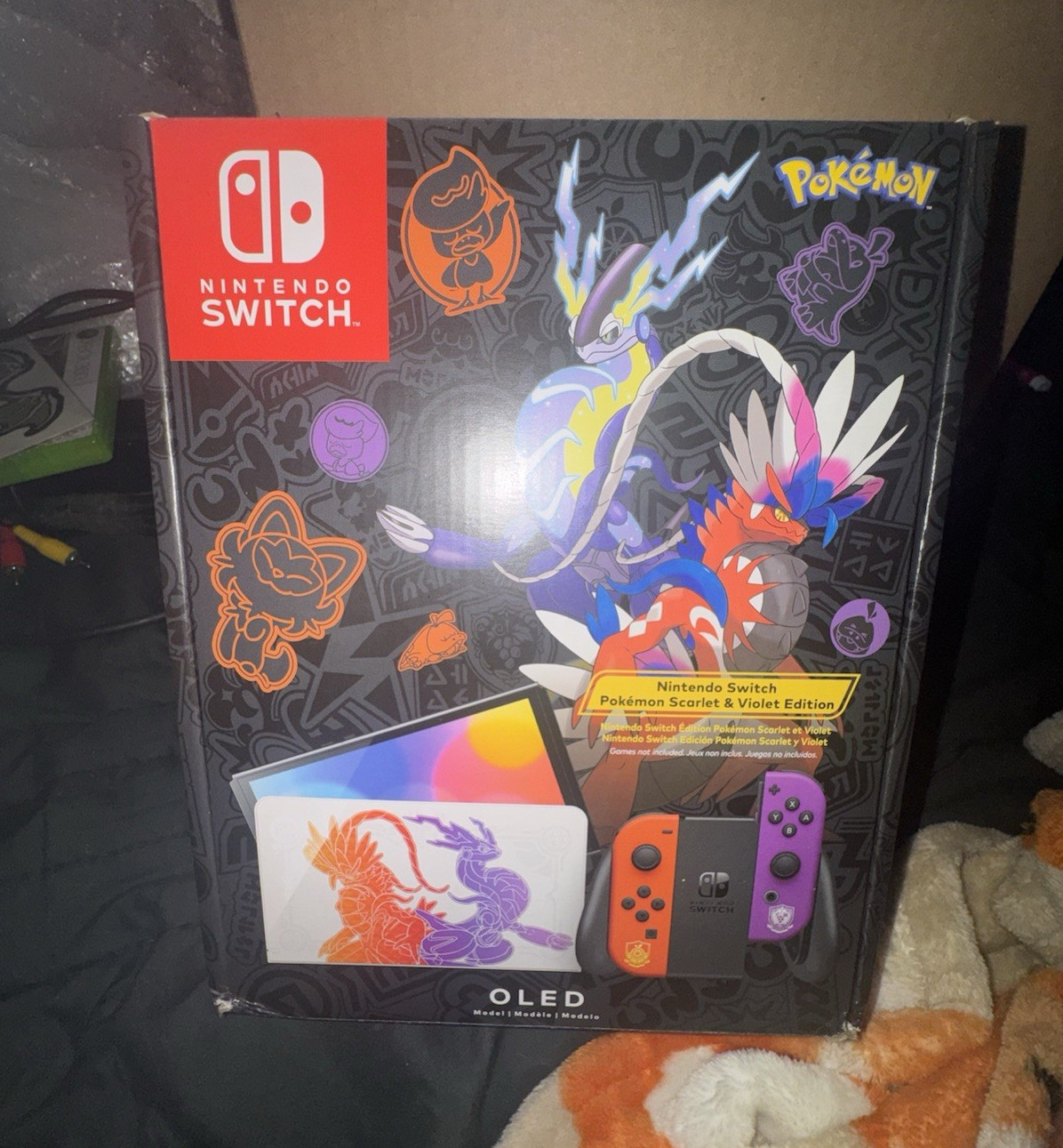 Nintendo Switch OLED Pokémon Scarlet & Violet Edition Console, Multicolor HDMI