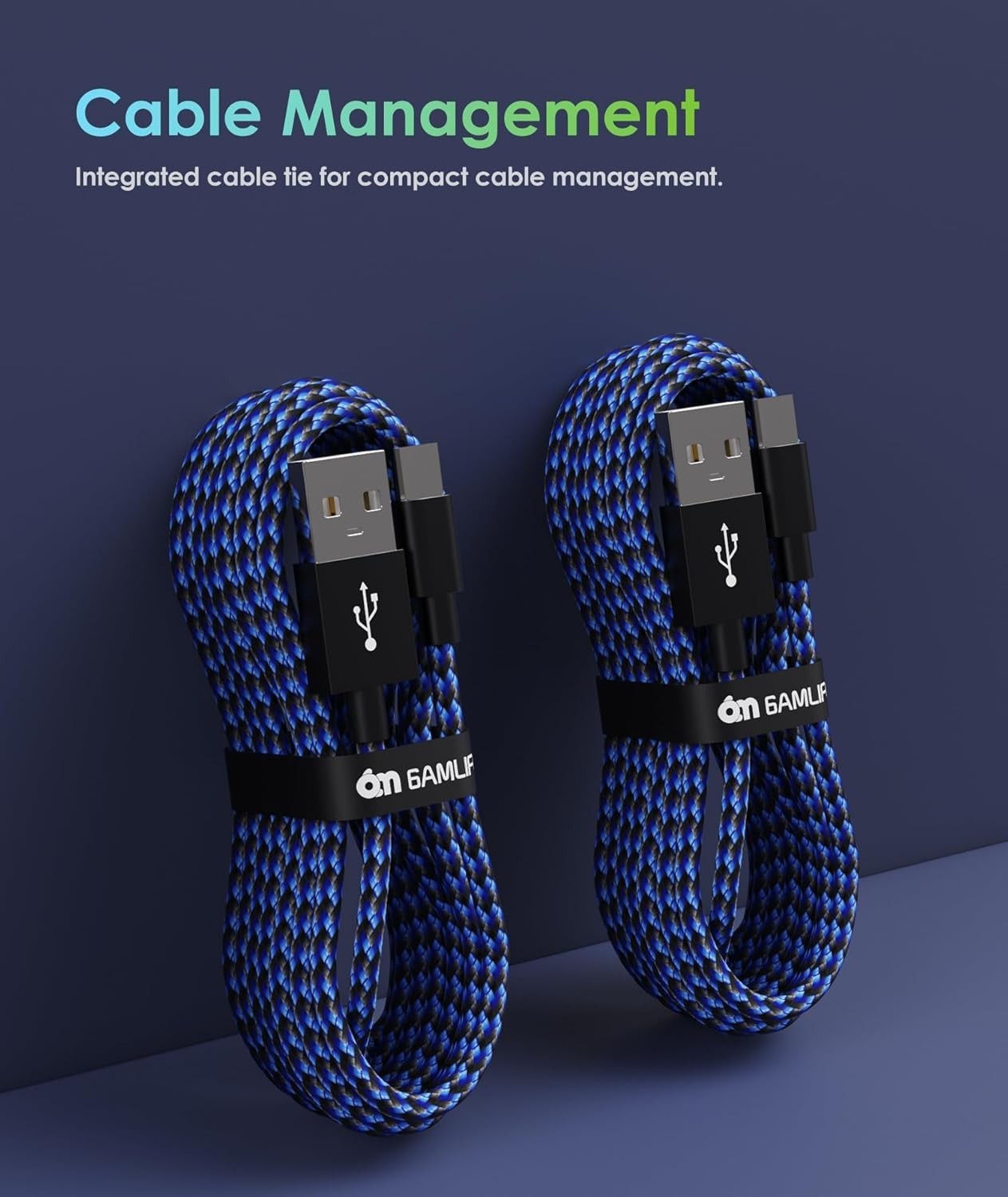 16 FT PS4 Controller Charger Charging Cable, Nylon Braided Extra Long Micro U…