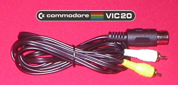 6Ft Color AV RCA TV & Monitor Composite Cable for Commodore VIC-20 Computer NEW