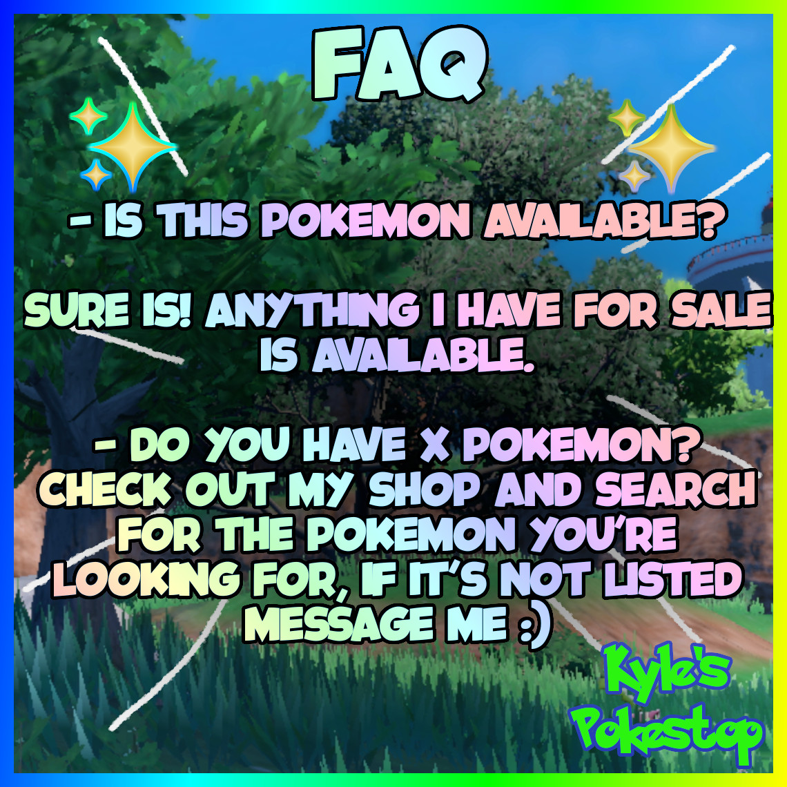 ANY CUSTOM POKEMON ✨ Alpha / Shiny / 6 IV / Your Trainer ID ✨ Pokemon Legends ZA