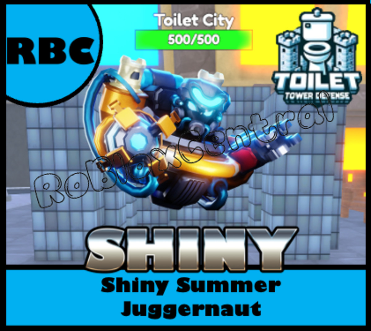 SHINY SUMMER JUGGERNAUT – CHEAP TOILET TOWER DEFENSE – TTD UNIT