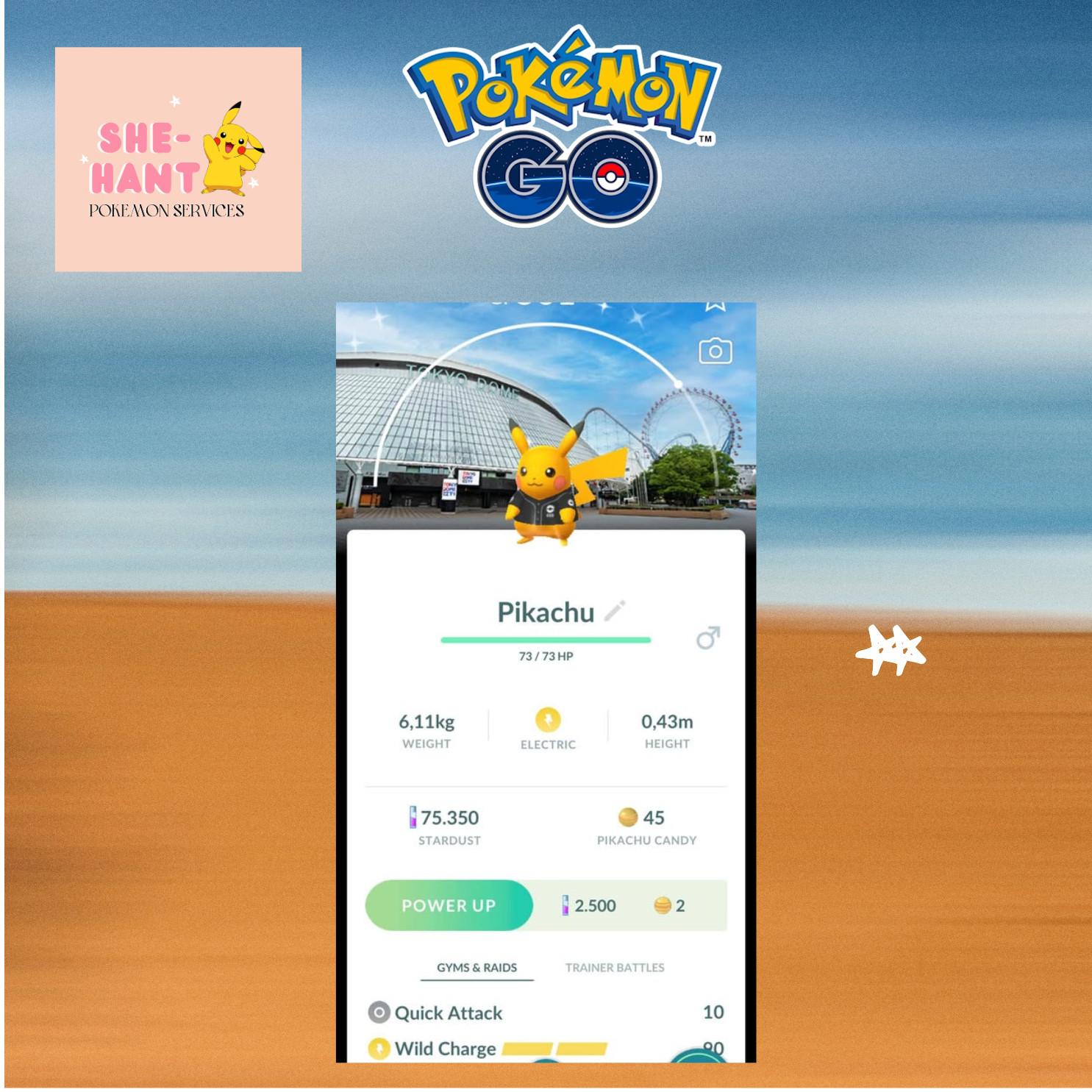 Pokémon Go❖❖Shiny Pikachu Baseball Yomiuri Giants Background❖❖Trade Or P❖T❖C