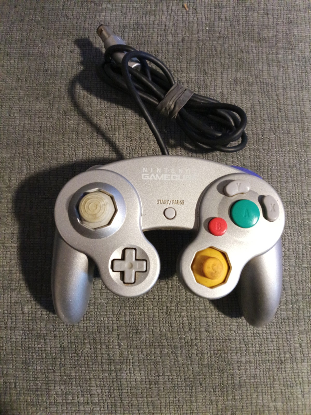 Nintendo GameCube Controller OEM Platinum Silver | Tested & Working