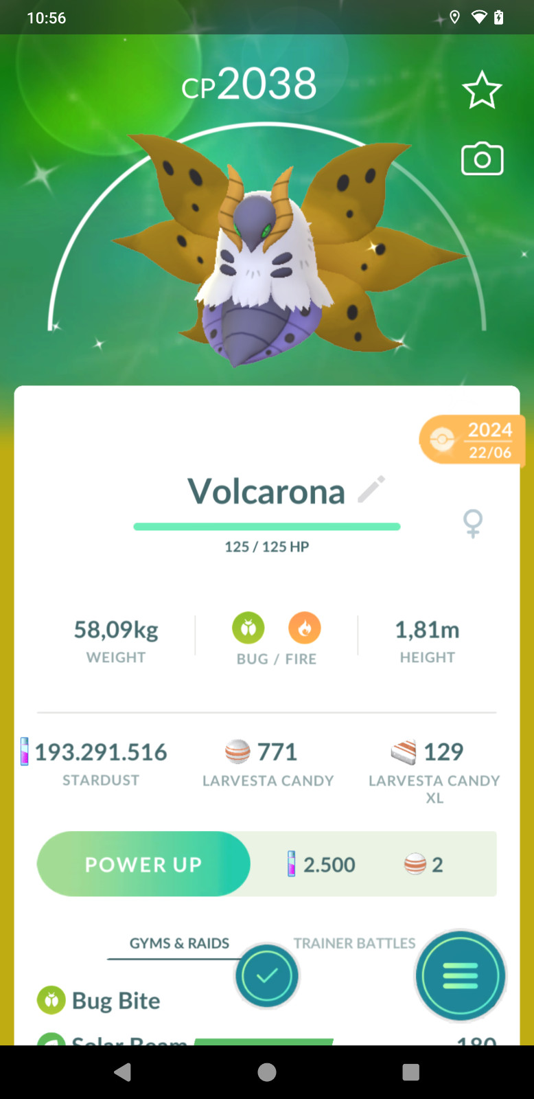 Shiny Volcarona – 1mill Star.d