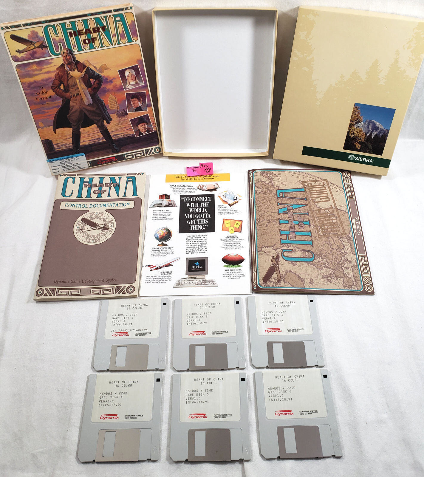 Heart of China PC big box complete Sierra 1991 dynamix