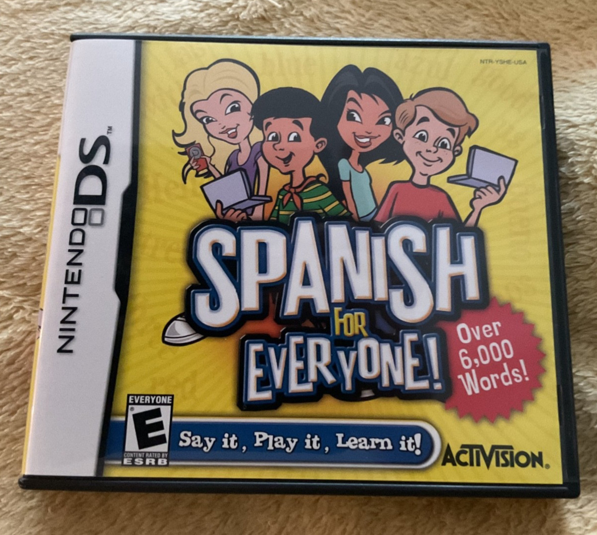 Spanish for Everyone Nintendo DS Video Game CIB