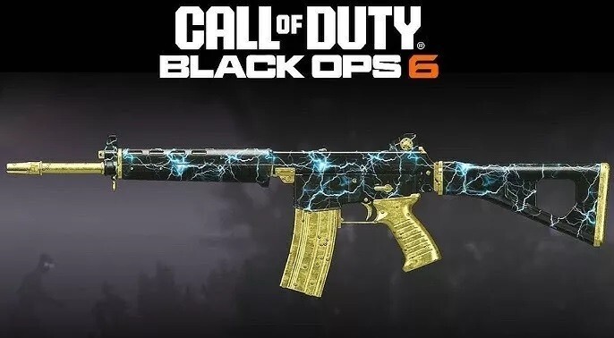Call of Duty Gold Lightning Weapon Camo Virtual Gaming Item