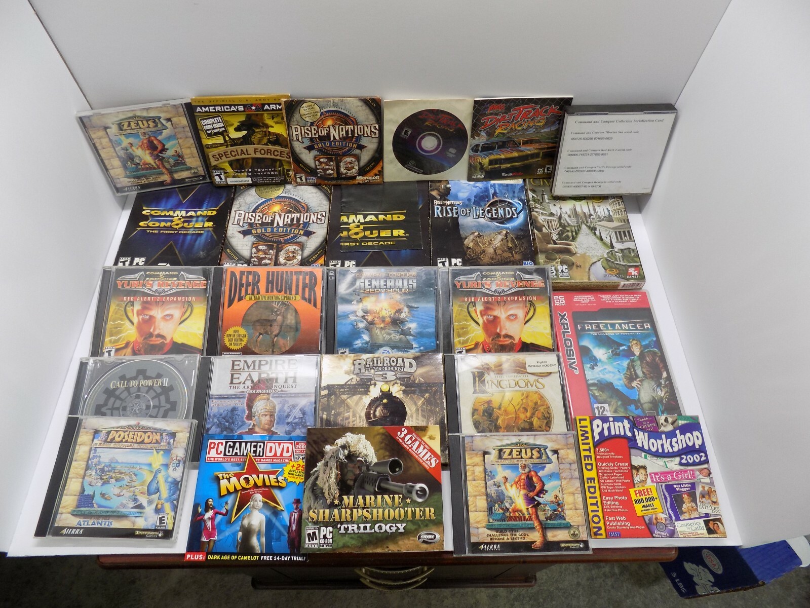 Lot of 27 PC Games, Rise of Nations, Command & Conquer, Empire Earth, see pics