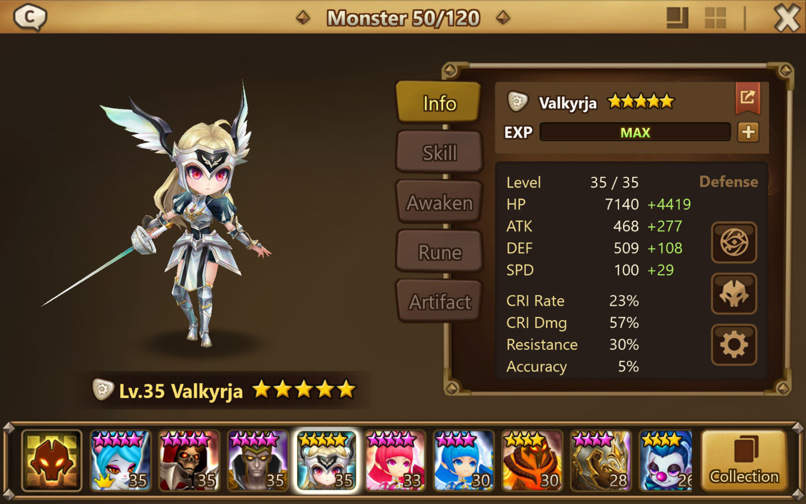 Summoners Wars Valkyrja Light