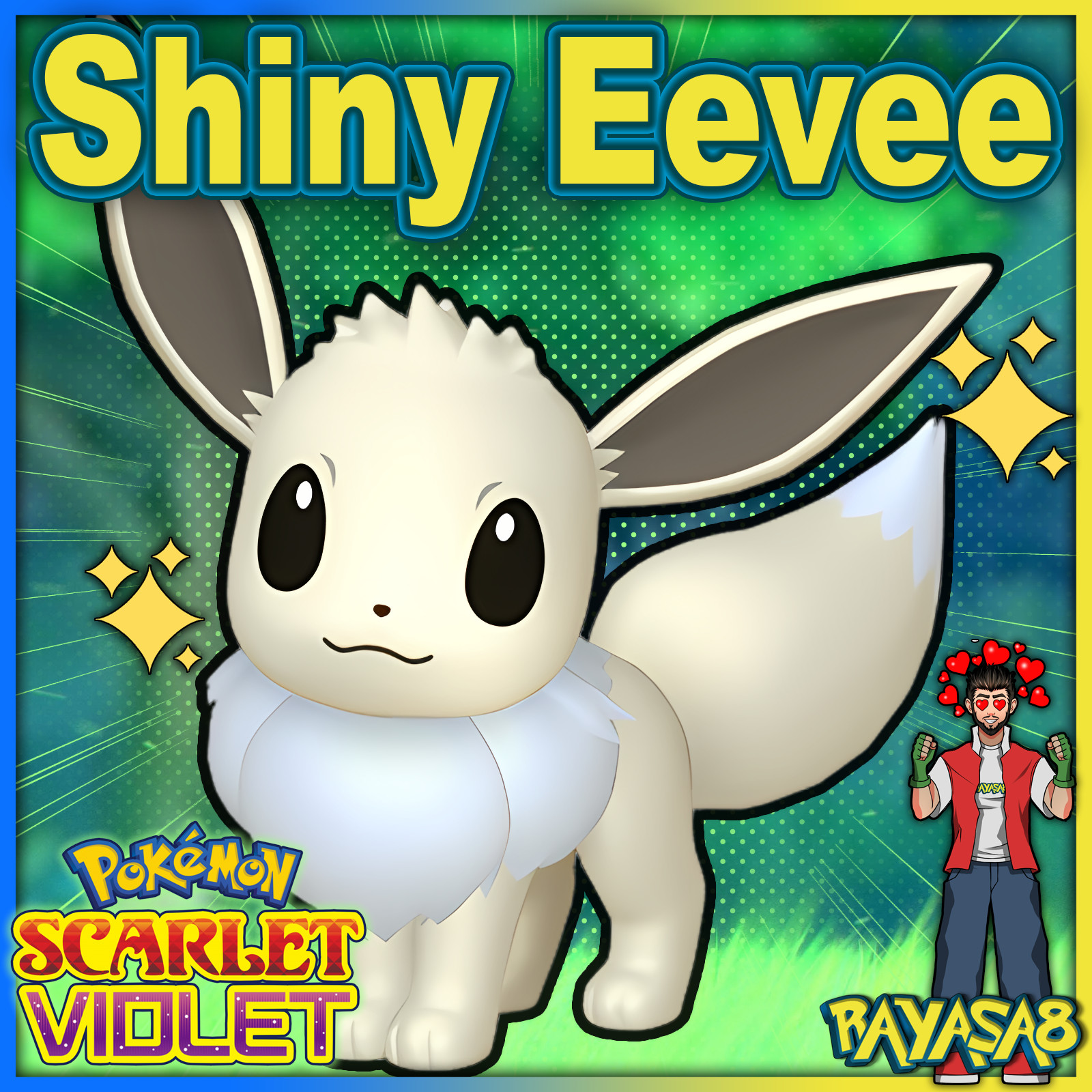 Pokemon Violet Eevee 6IV Trained 🌟Shiny🌟 & Non Shiny Best Stats Scarlet Home