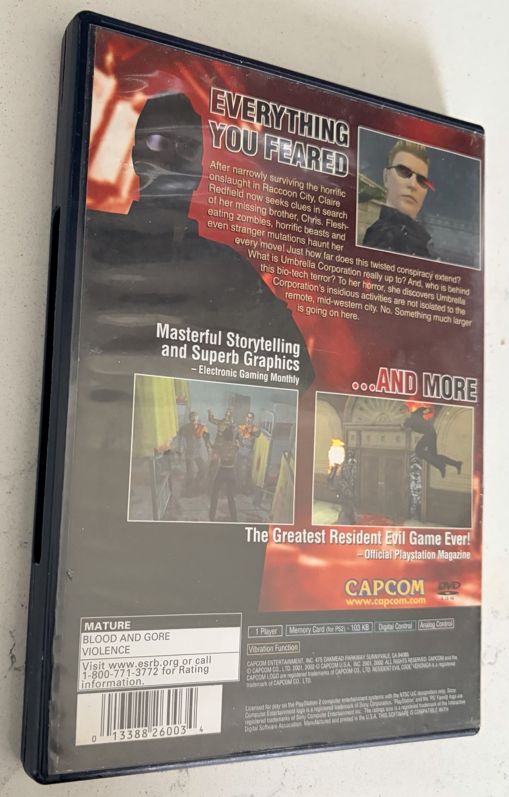 Resident Evil Code: Veronica X (Sony PlayStation 2, 2001)