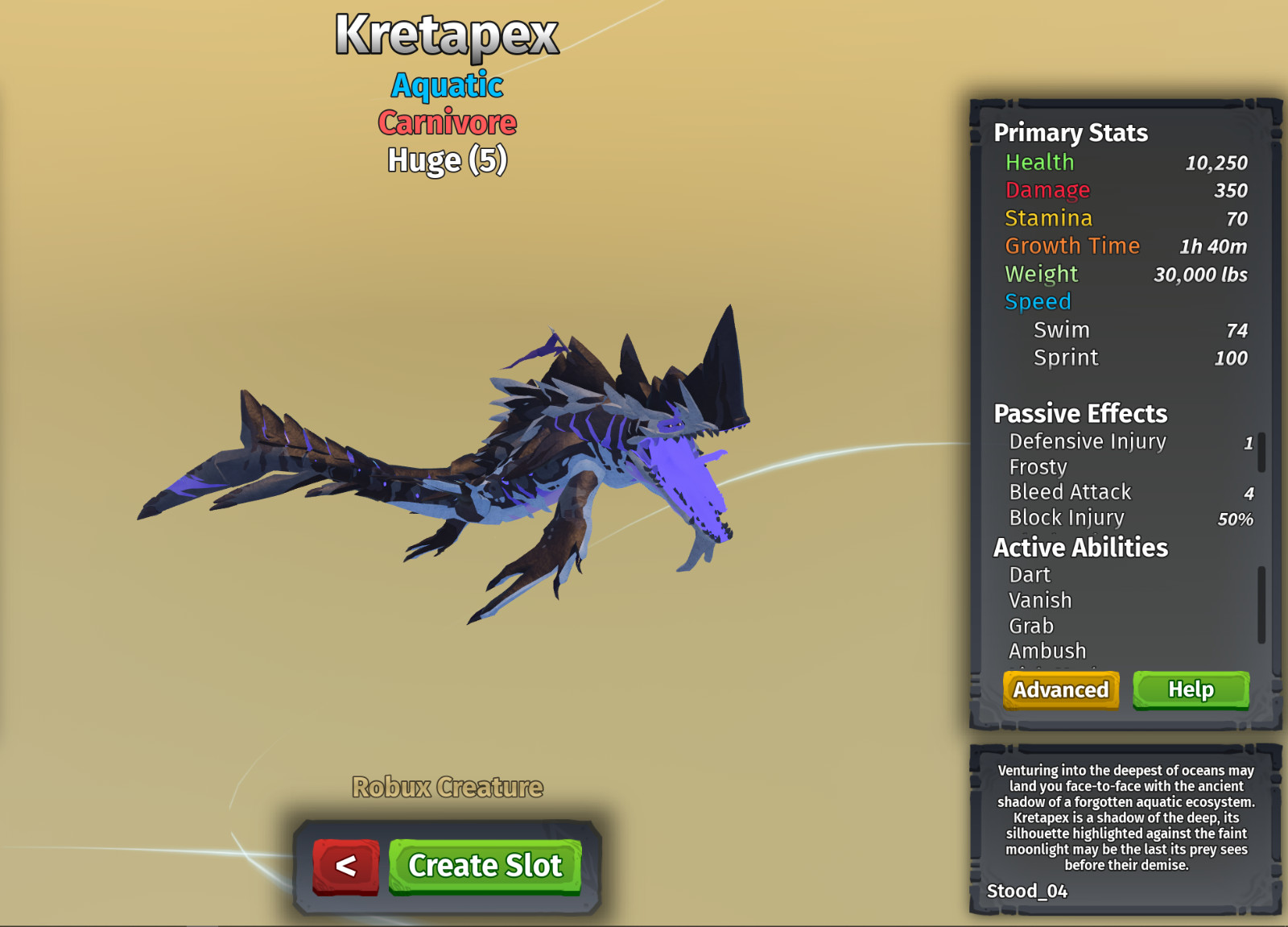 Kretapex Species | Creatures of Sonaria | Roblox