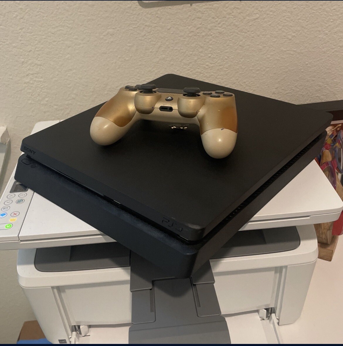 Sony PlayStation 4 Slim 500GB Gaming Console with Controller – Gold