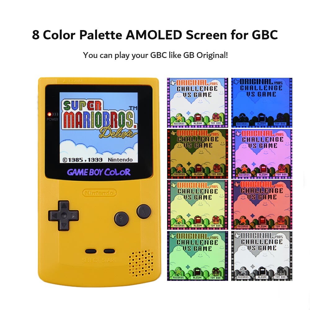 GBC OLED AMOLED Laminated Touch Screen OSD RETRO PIXEL Kit For GameBoy Color
