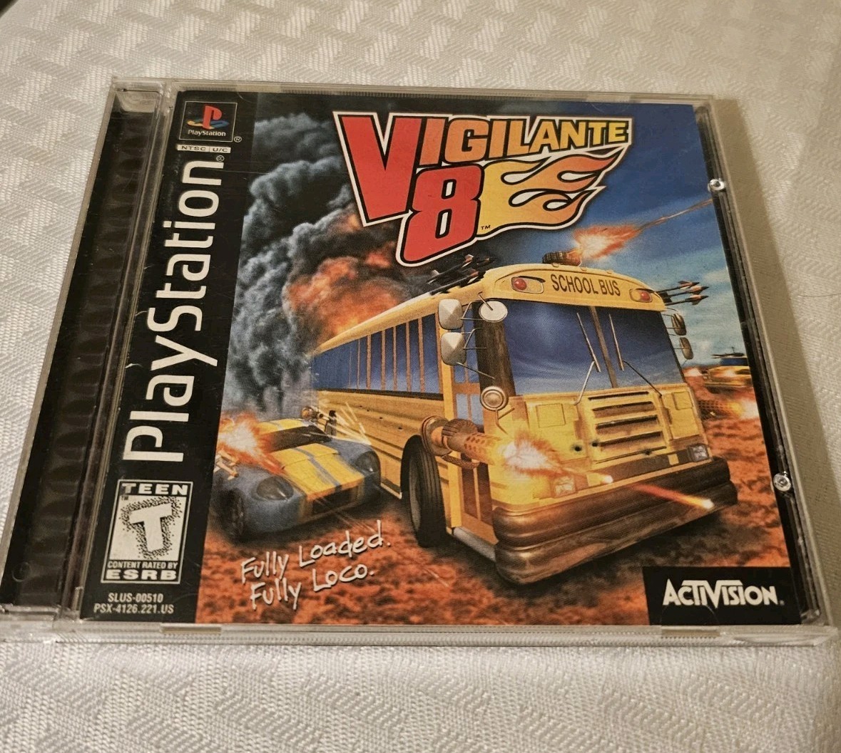 Vigilante 8 PS1 (Sony PlayStation 1) CIB Complete W/ Reg Card Tested Working