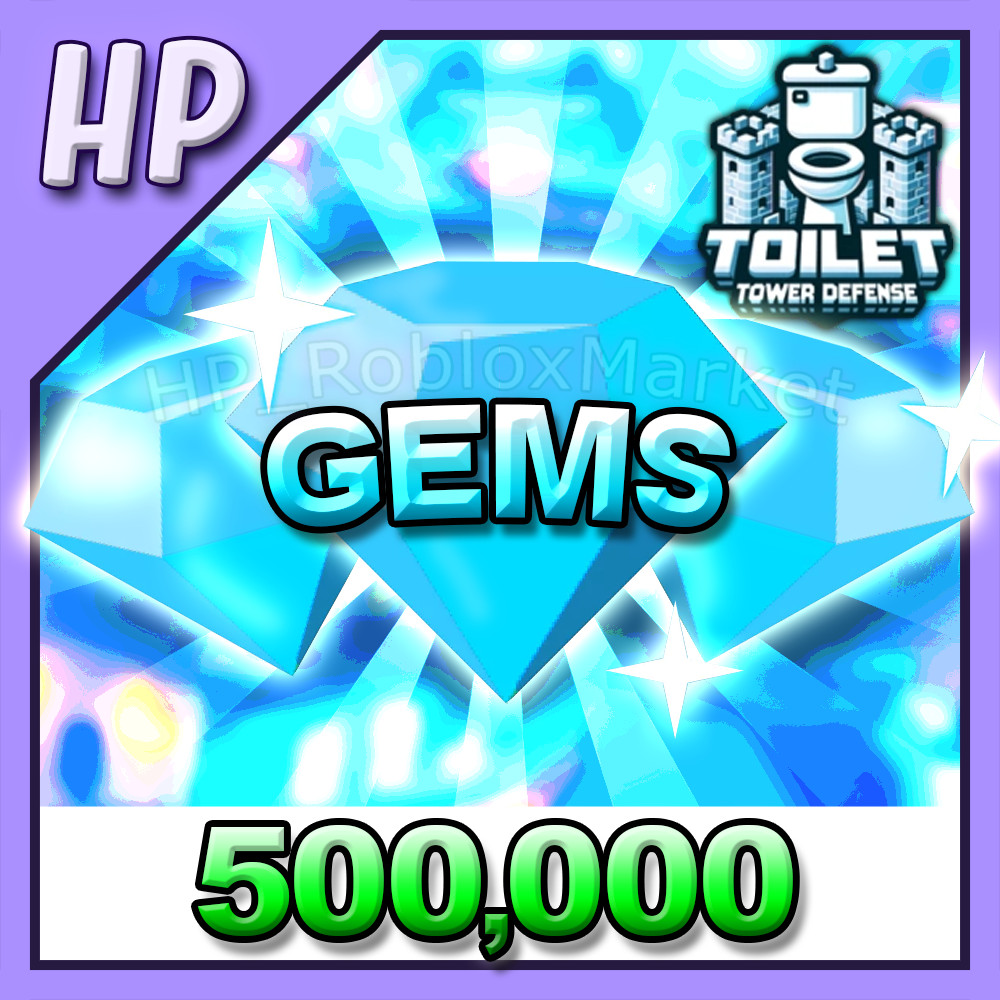 Toilet Tower Defense TTD ▶️ GEMS 500K – 100M [⚡FASTEST DELIVERY⚡] unit
