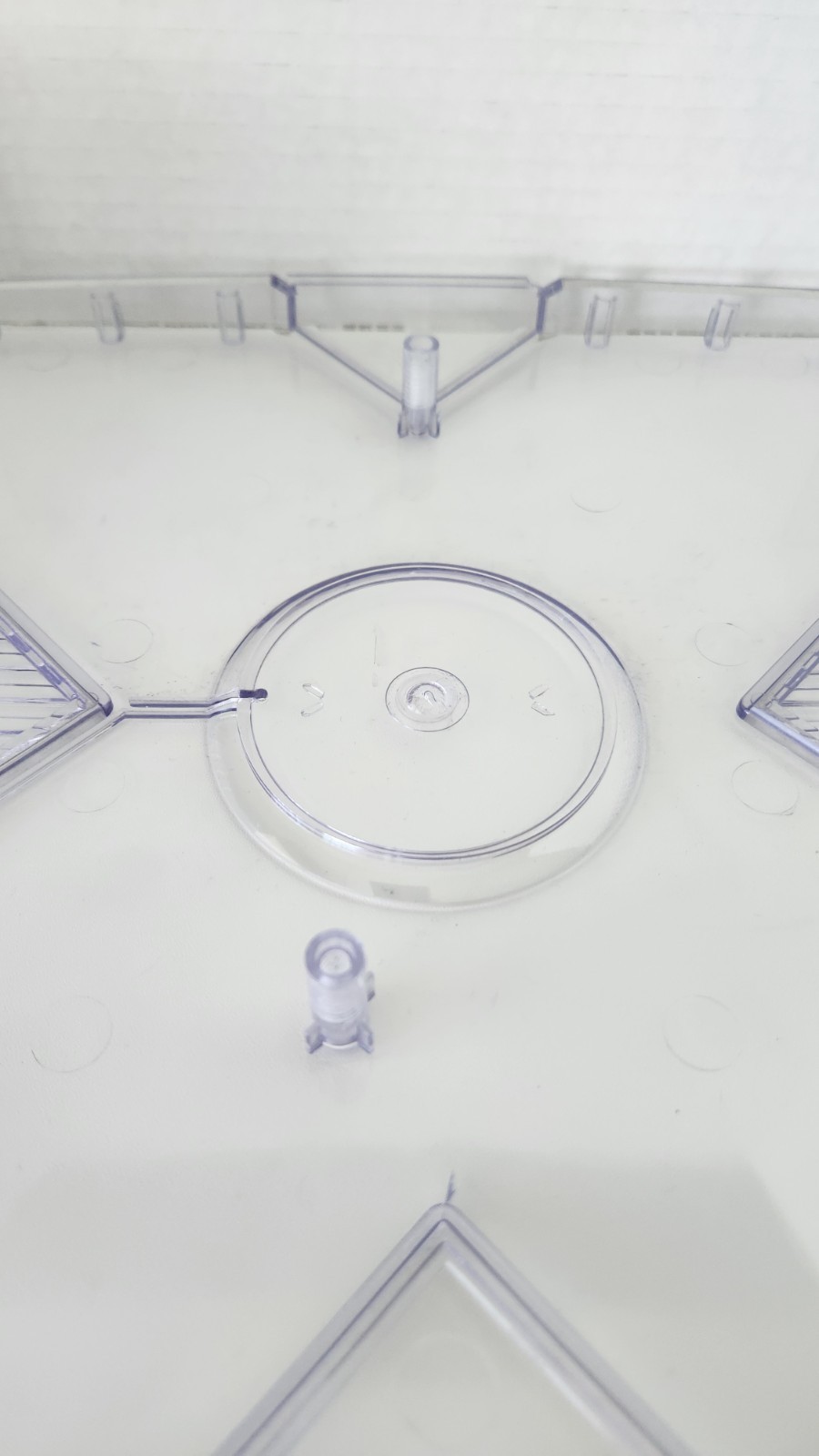 Original Xbox Clear Plastic Ghost Case Lid Upper Shell Read