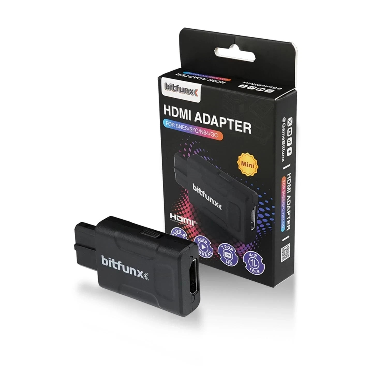 Bitfunx N64 HDMI Adapter 720P 1080P HD Converter N64 SNES SFC GC USA Shipper