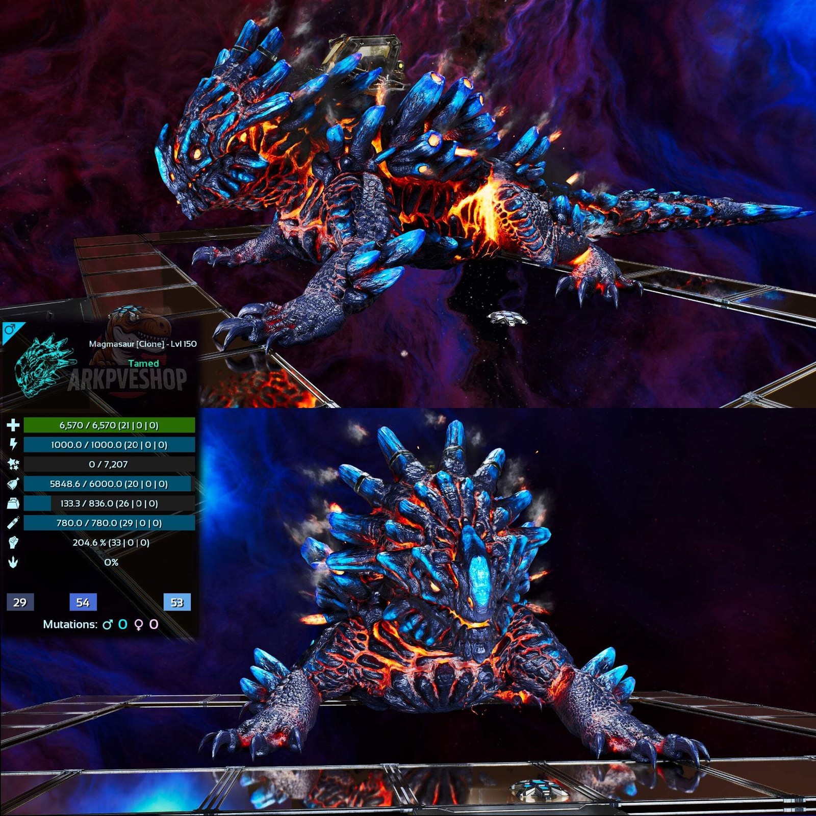Magmasaur Genesis clone ASA PVE 🦖ARK Survival Ascended