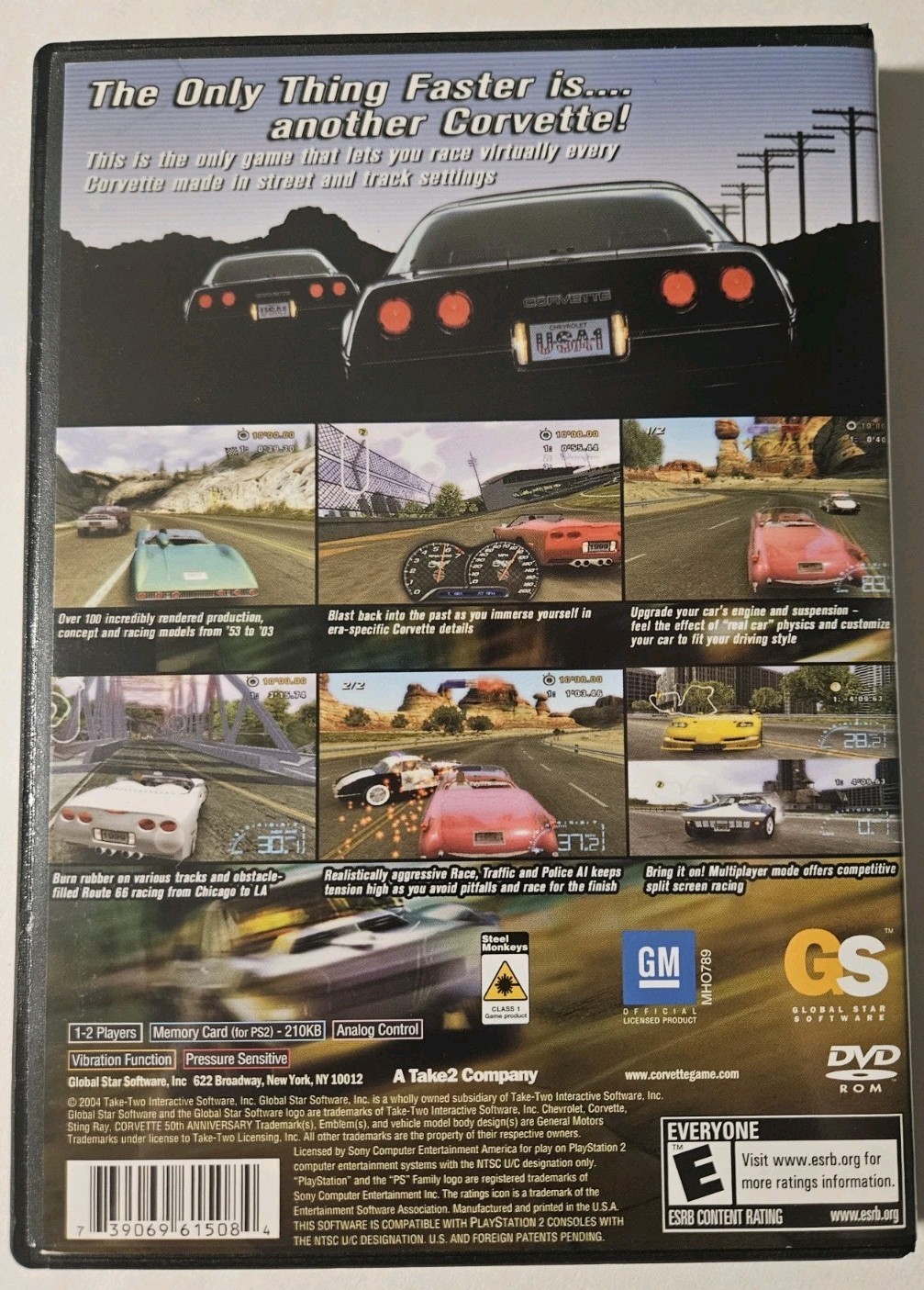 Corvette PS2 PlayStation 2 Complete CIB Tested Fast Shipping