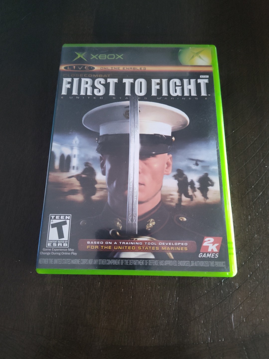 First to Fight United States Marines Microsoft Xbox Video Game CIB Complete