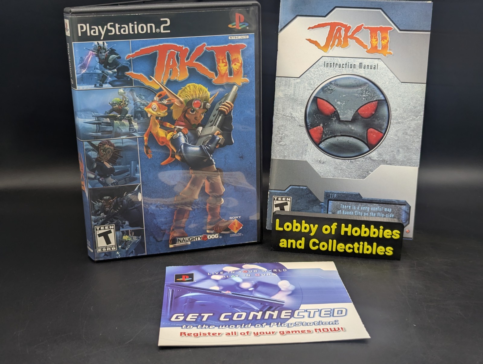 Jak II ( Sony PlayStation 2 PS2 ) CIB W/ Reg Card – Mint Disc – Pristine- Tested