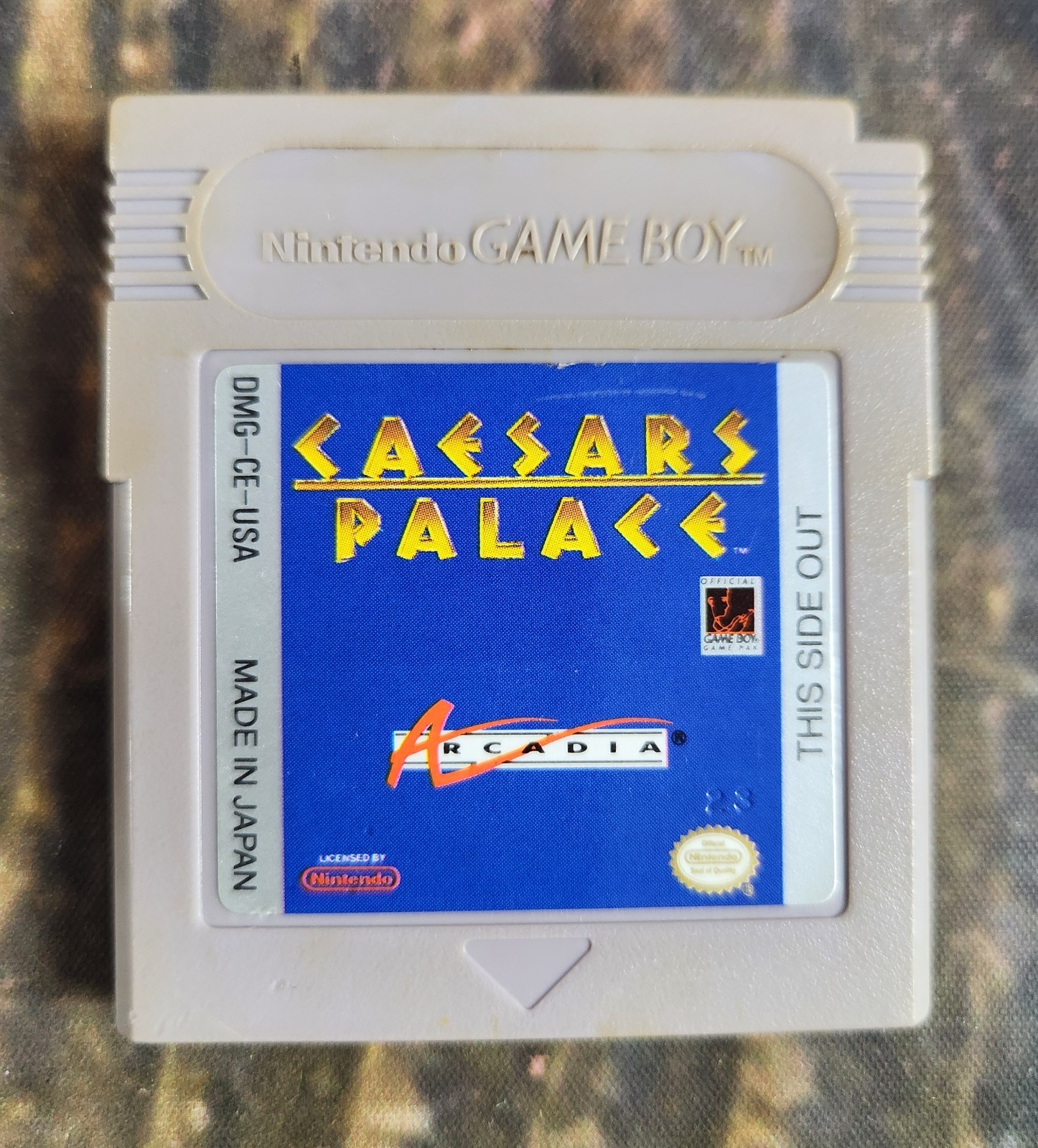 Caesars Palace Authentic Nintendo GameBoy Game in Case 1991 Virgin Games