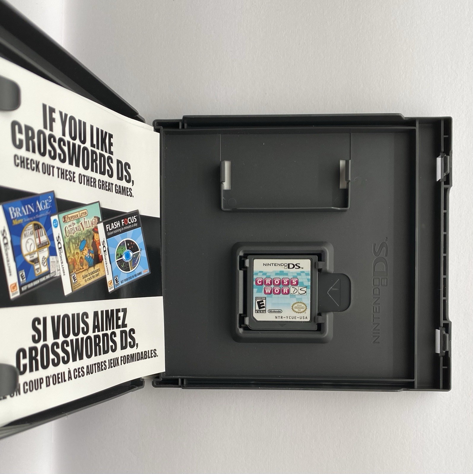 Nintendo DS – Nintendo – DS – Crosswords DS – 2008 – Complete Set -Yes Manual- –