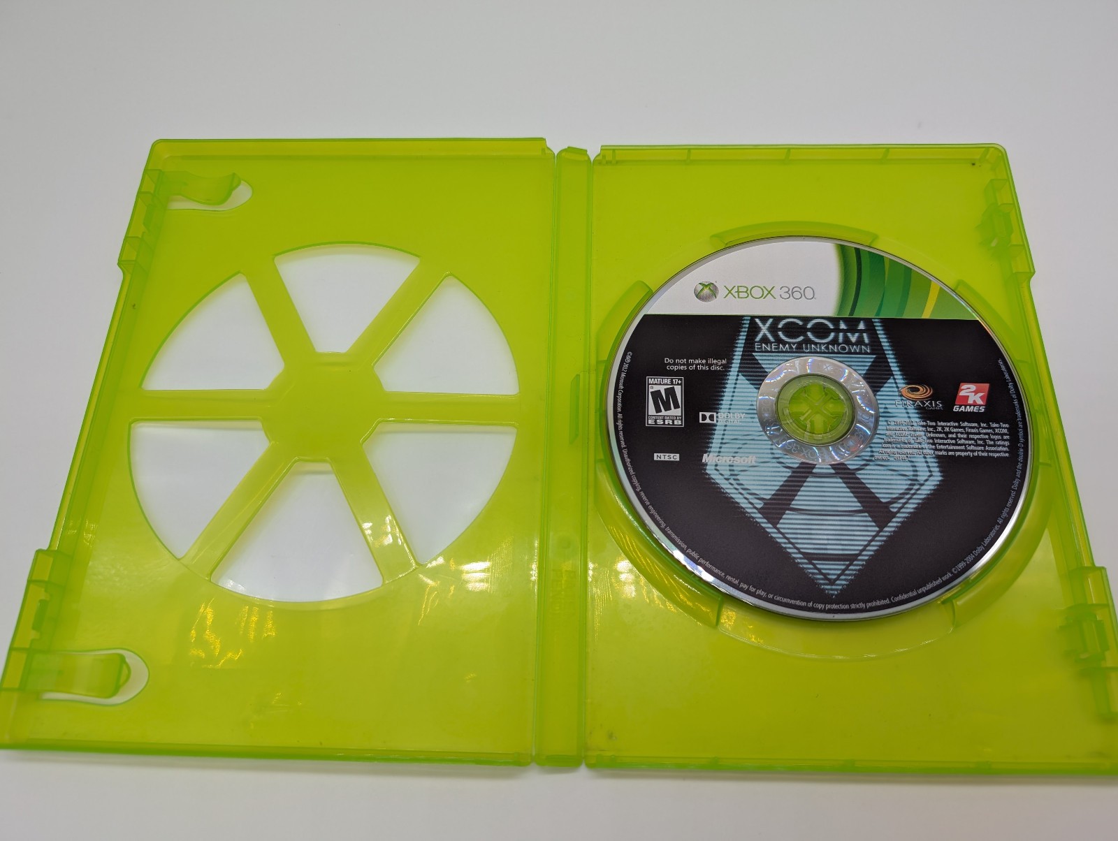 Xcom Enemy Unknown (Microsoft Xbox 360) NO COVER, NO MANUAL