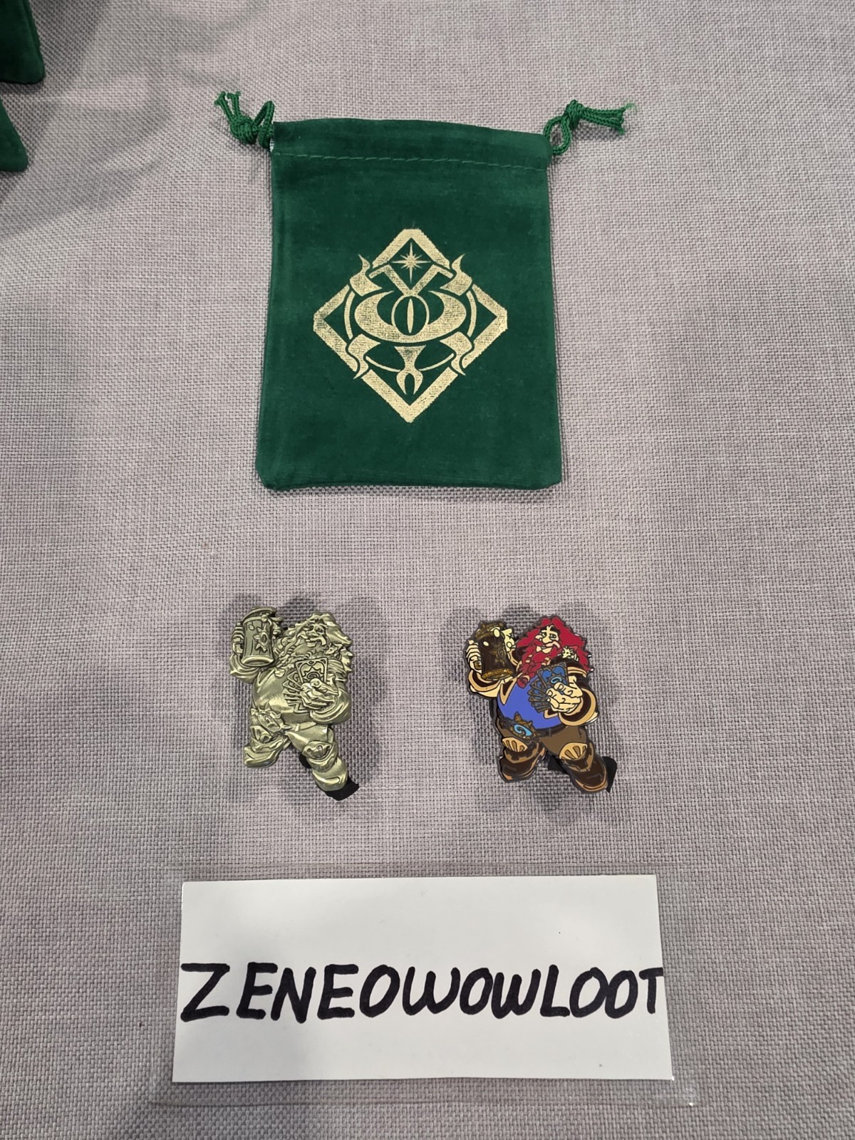 BLIZZCON 2016 SERIES 3 GOLD & REGULAR INNKEEPER PIN SET HEARTHSTONE LOOK WOW NEW